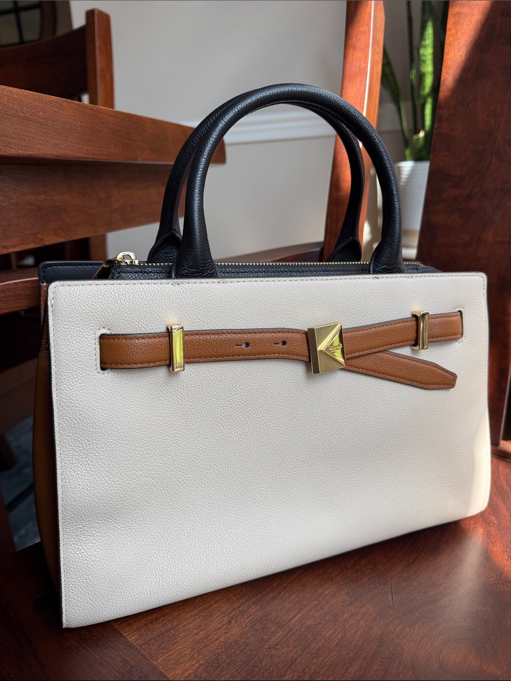 Kate Spade color block Deco medium satchel